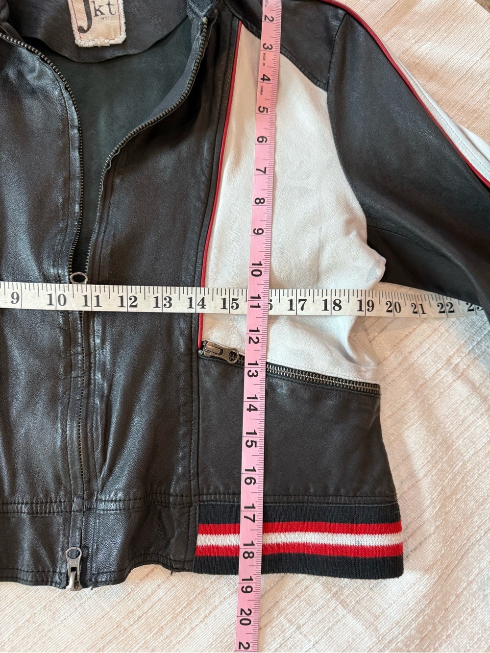 JKT 100% Genuine Leather Racing Jacket - Picture 3 of 13